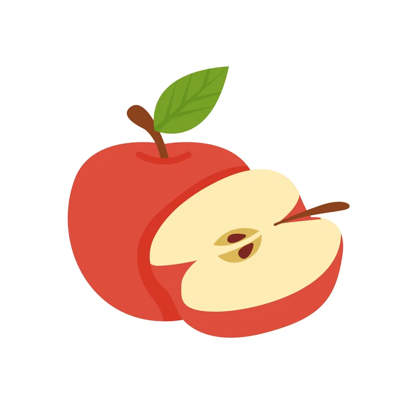 apple: whole and half; preferred apple